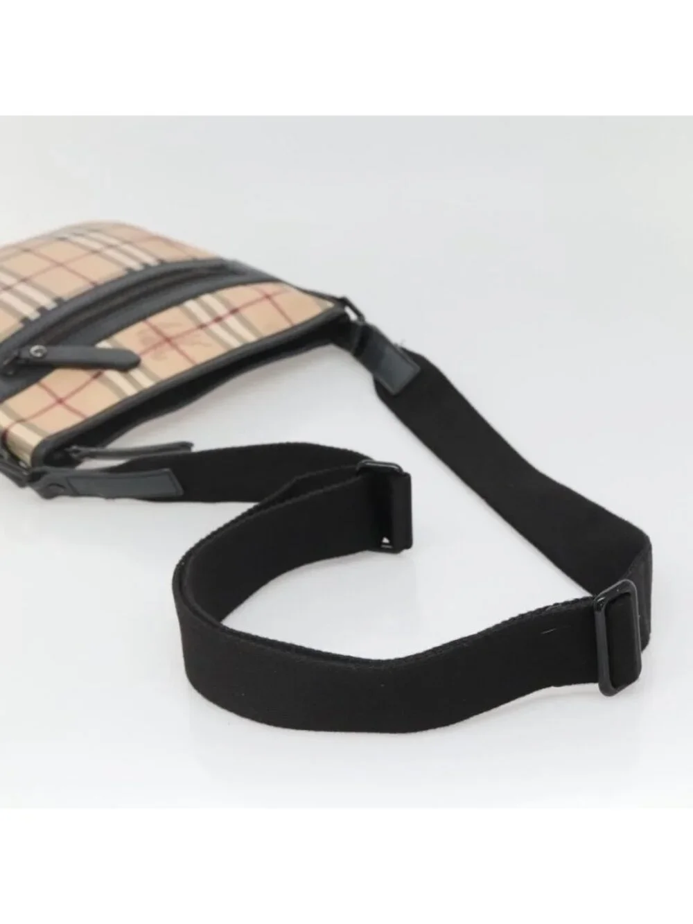 Authentic BURBERRY Nova Check Shoulder Bag PVC Beige - Picture 14 of 16